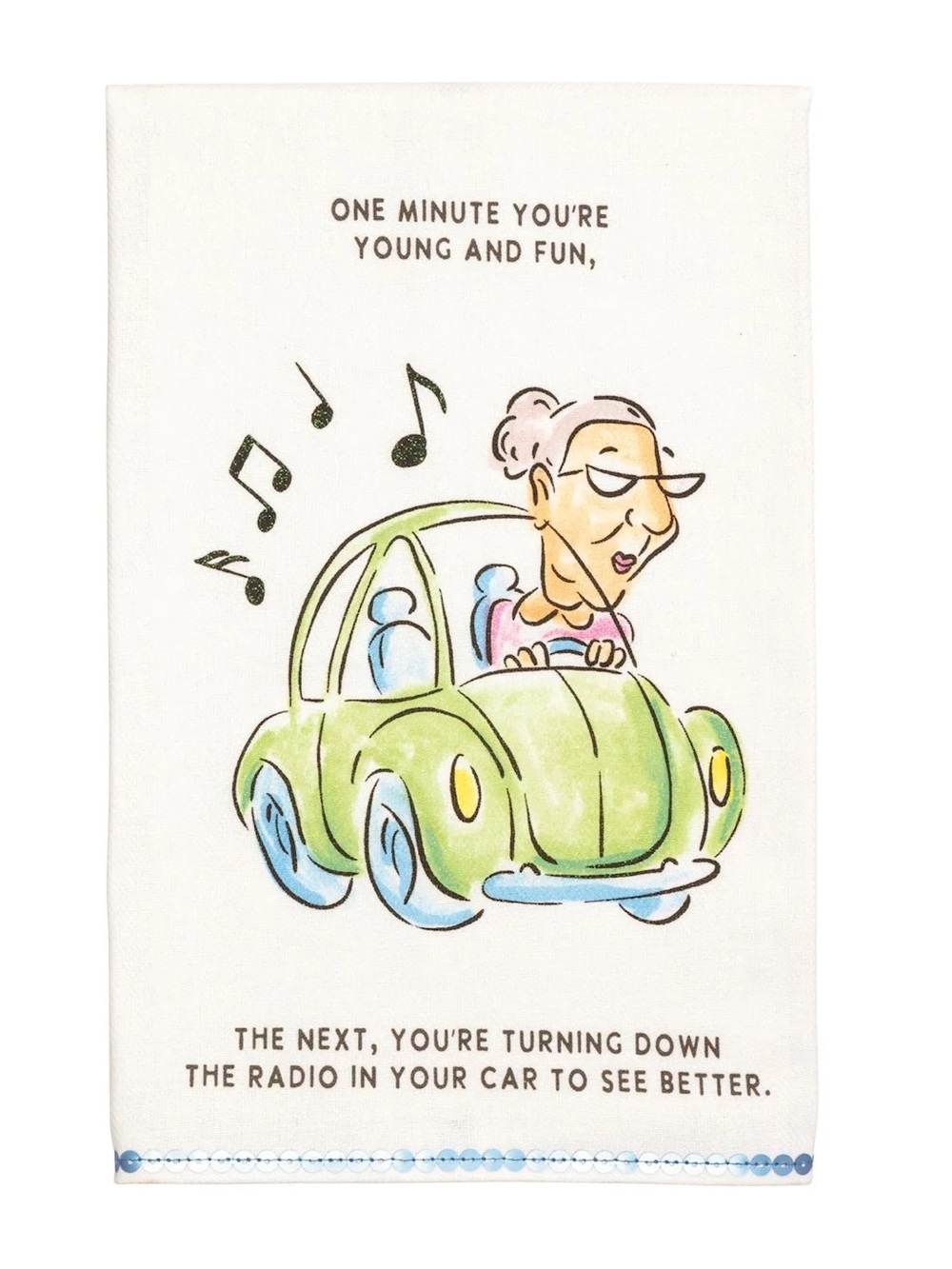 Car Birthday Sequin Towel by Mud Pie